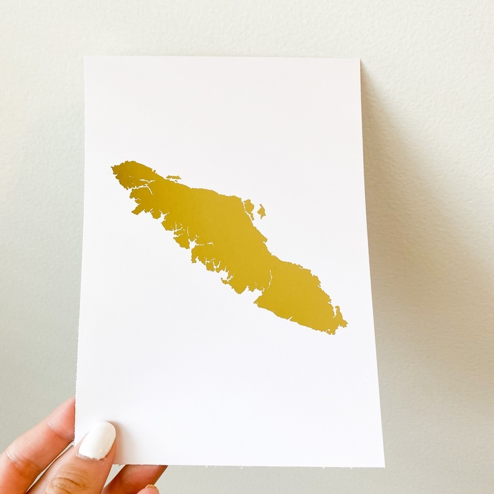 Vancouver Island Foil Print - Picture 2 of 2